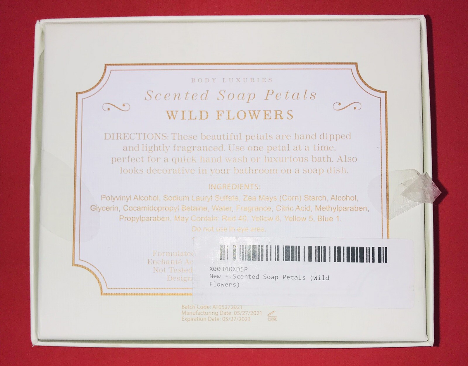 Body Luxuries Scented Bath Soap Petals Rose & Wild Flowers 2.47oz 70g NEW