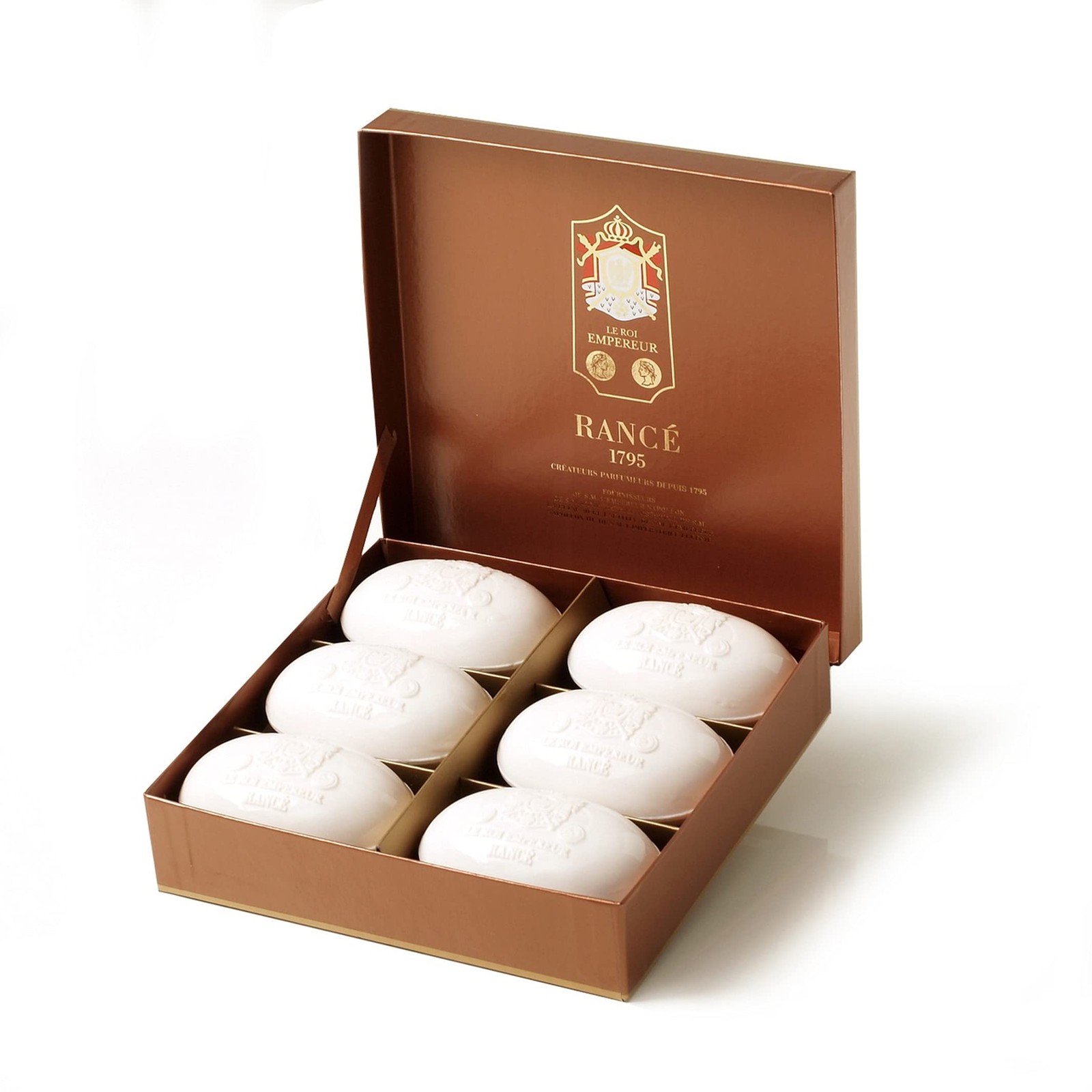 Le Roi Empereur By Rance – Six 3.5 Oz Soaps In Display Box 6 X 3.5 Oz