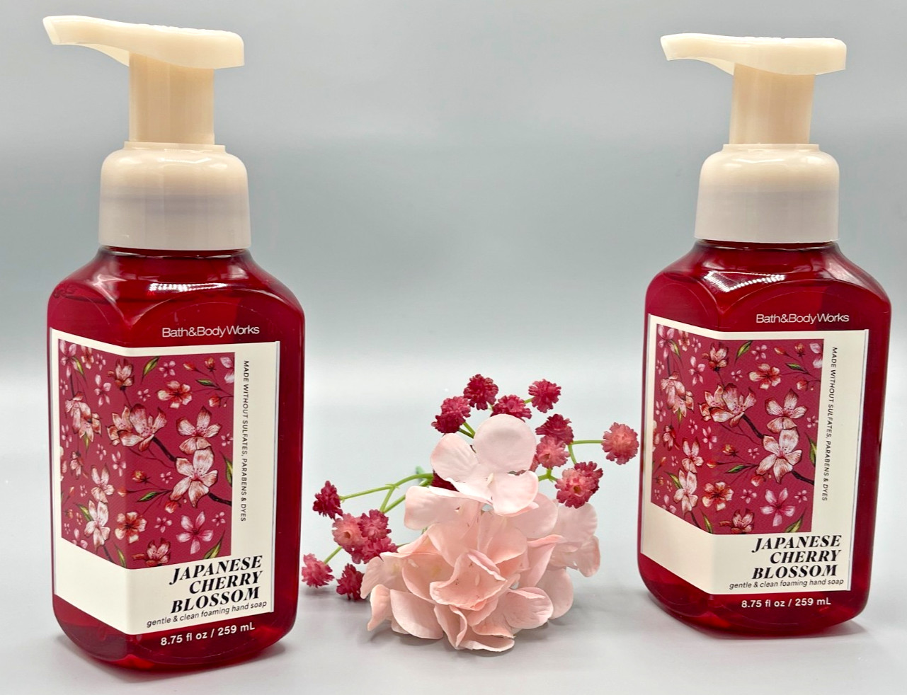 Bath & Body Works Japanese Cherry Blossom Hand Soap Lot 2 GENTLE & CLEAN