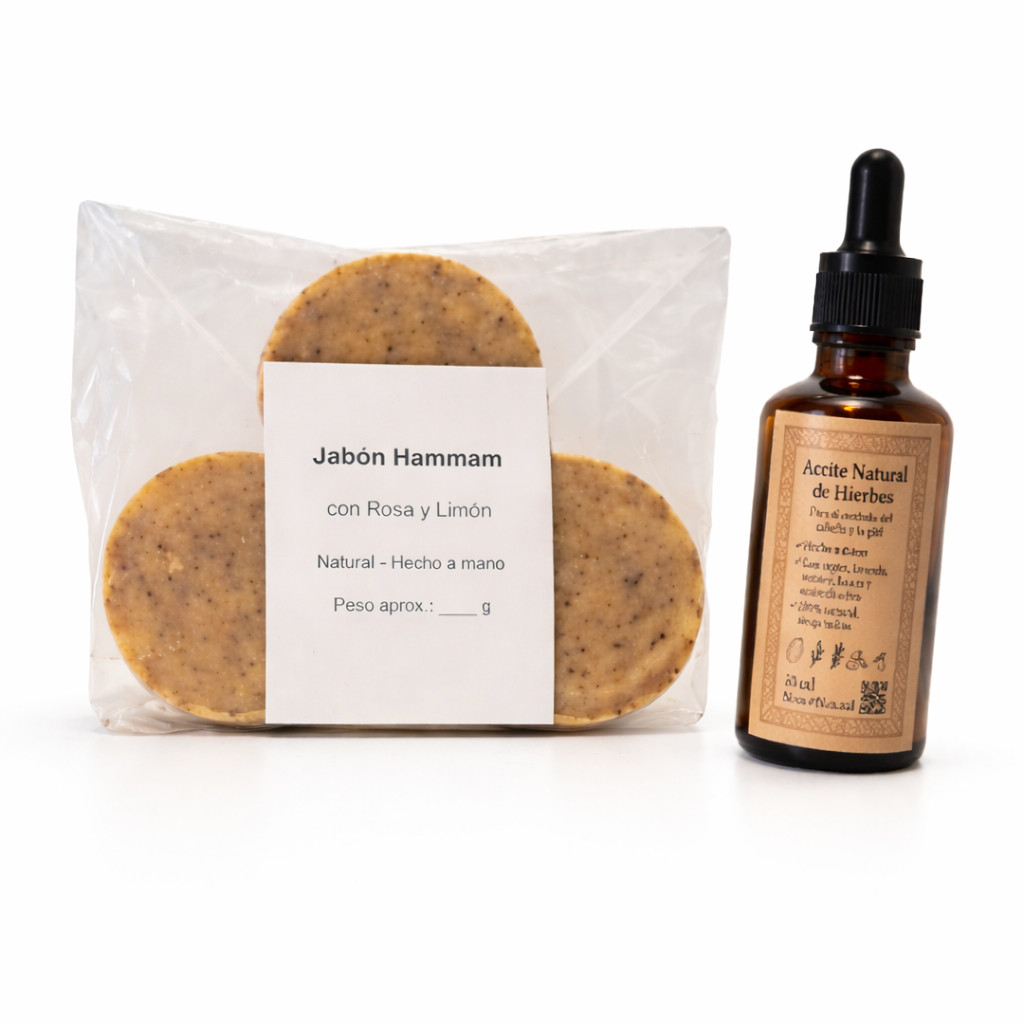 Natural Sidr & Argan Soap (3 Bars) + Herbal & Argan Oil 50ml – 100% Natural Skin