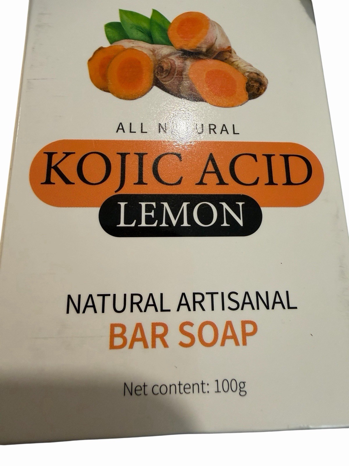 3 PACK – Lemon Tumeric & Kojic Acid Artisnal Bar Soap 100 grams Exp 11/2027