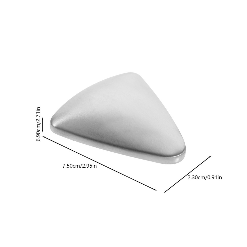 Triangle Metal Bar Soap Stainless Steel Odor Remover for Hand Cleaning