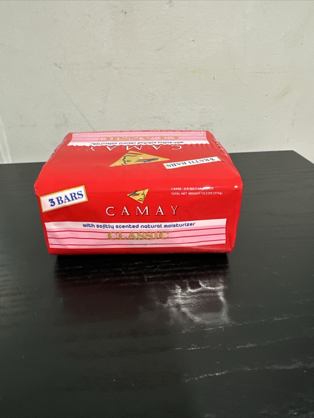 Camay Classic Pink Soap Softly Scented Beauty Bar 3 Pack Bath Bars 4.4oz Ea