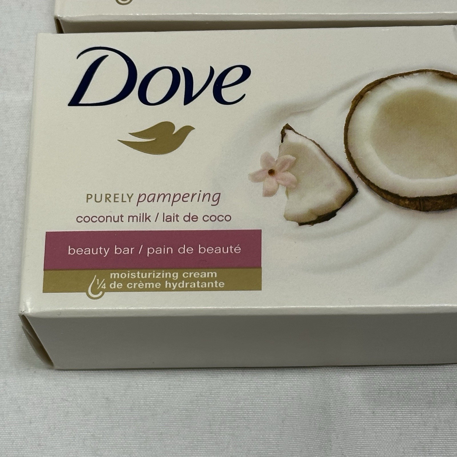 Lot 5 Dove Purely Pampering Coconut Milk Beauty Soap Bars Discontinued Rare NEW