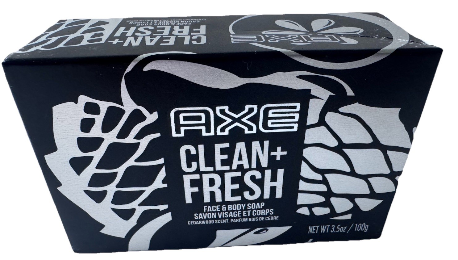 NEW! Case Of 6 Bars Of Axe Clean & Fresh Face & Body Soap 3.5oz Each Bar