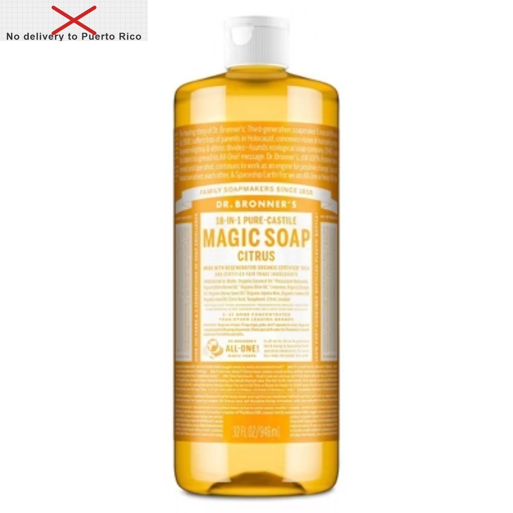 Magic Pure Castile Liquid Soap Bodywash – Citrus – 32 fl oz Fast delivery