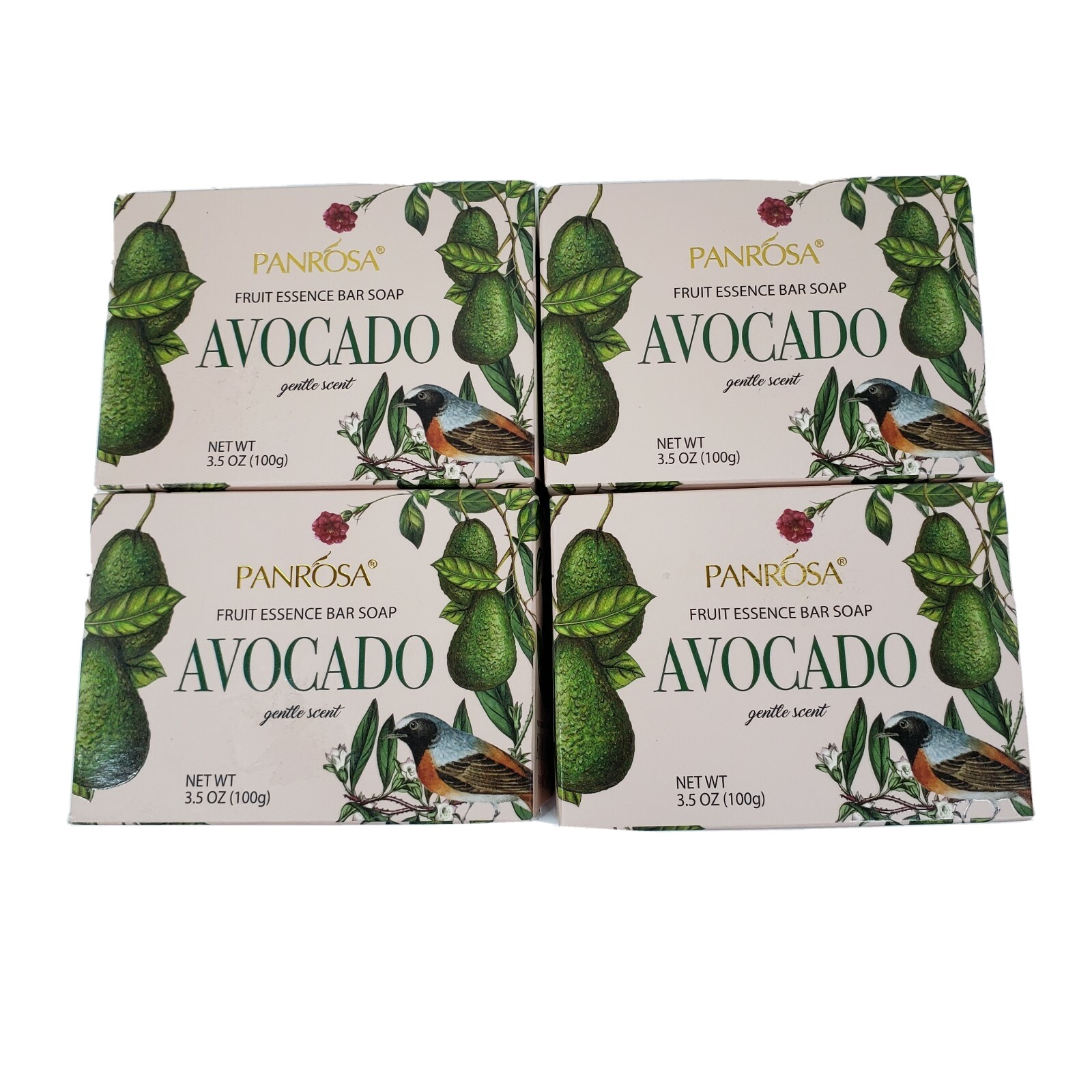 Panrosa Fruit Essence Avocado Soap Gentle Scent 3.5 Oz Lot Of 4