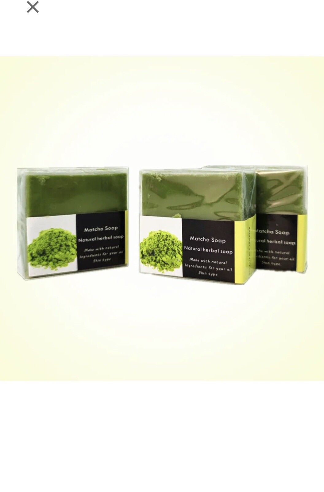Organic Matcha Soap 3 X 100 Grams