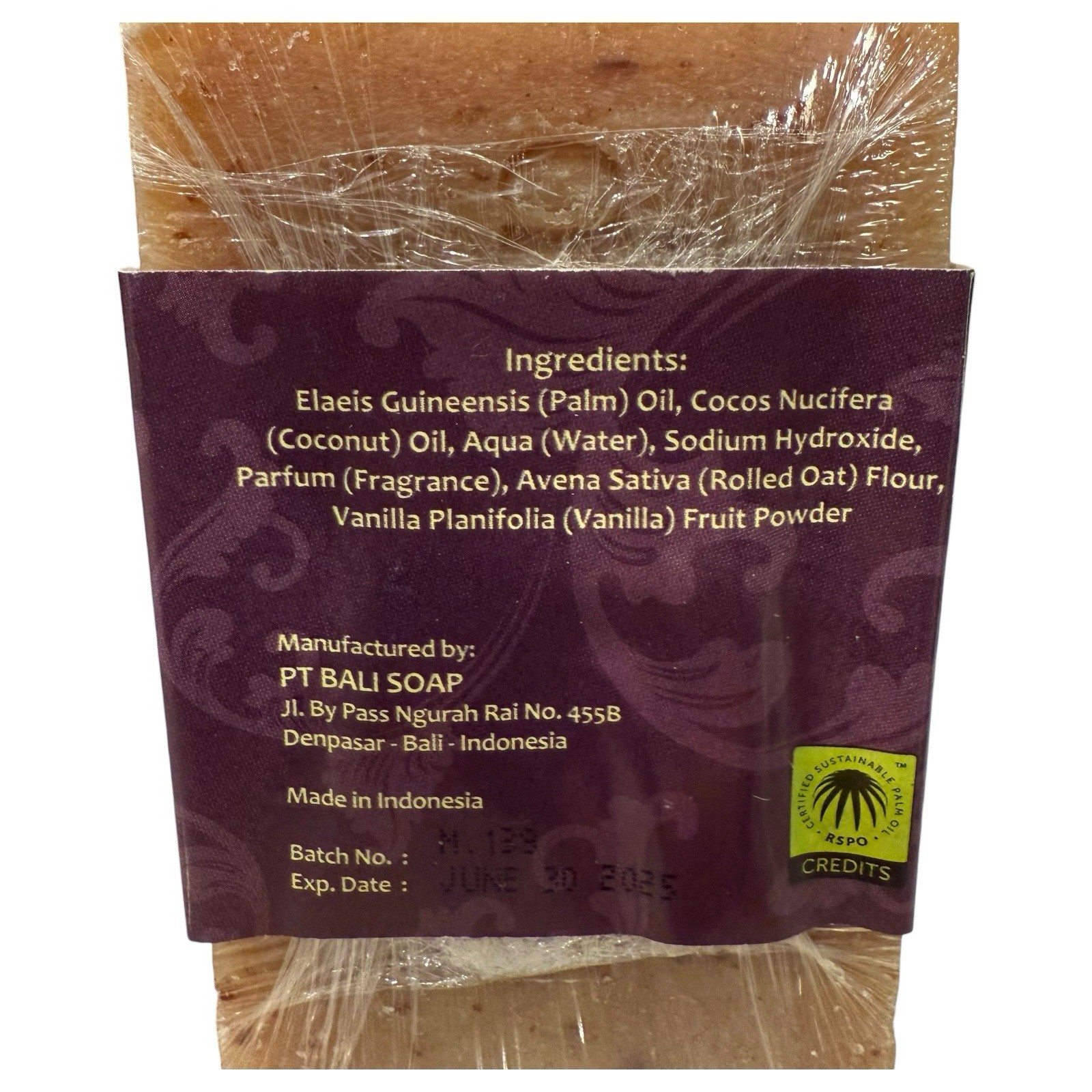 Bali Soap Bar Gift Set, 6 Pc Variety Pack, 3.5 Oz Each