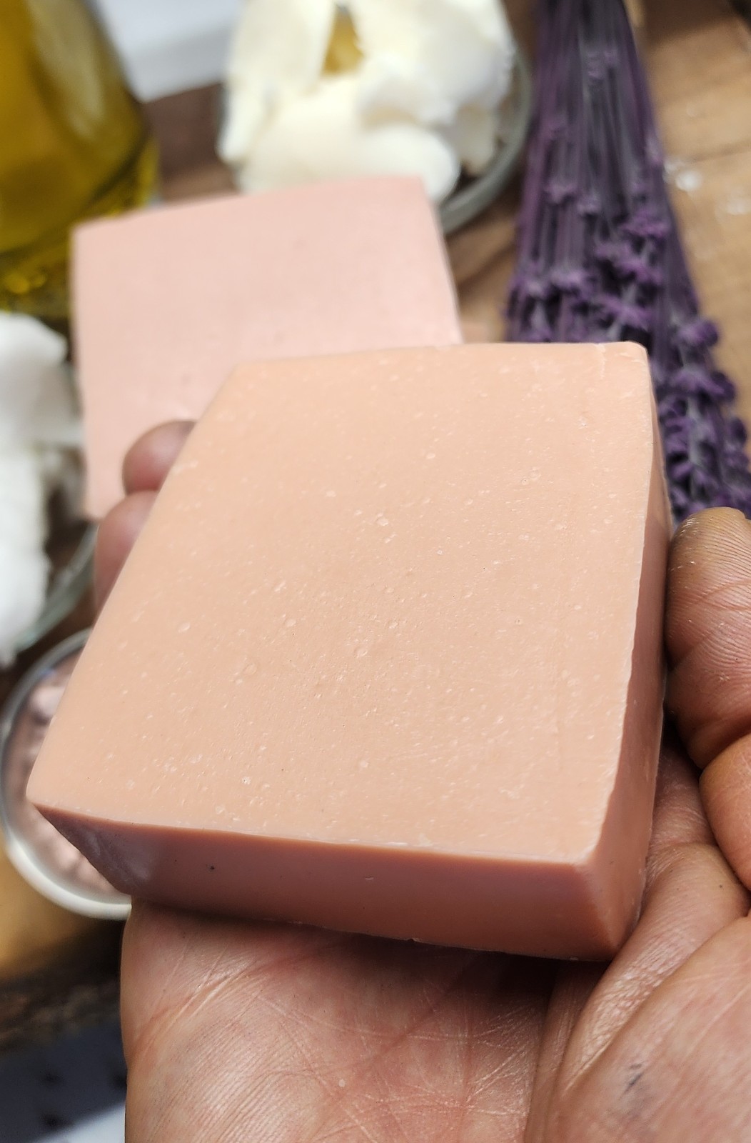 Shea Butter Moisturizing Lavender Soap 6 bars, made with organic oils
