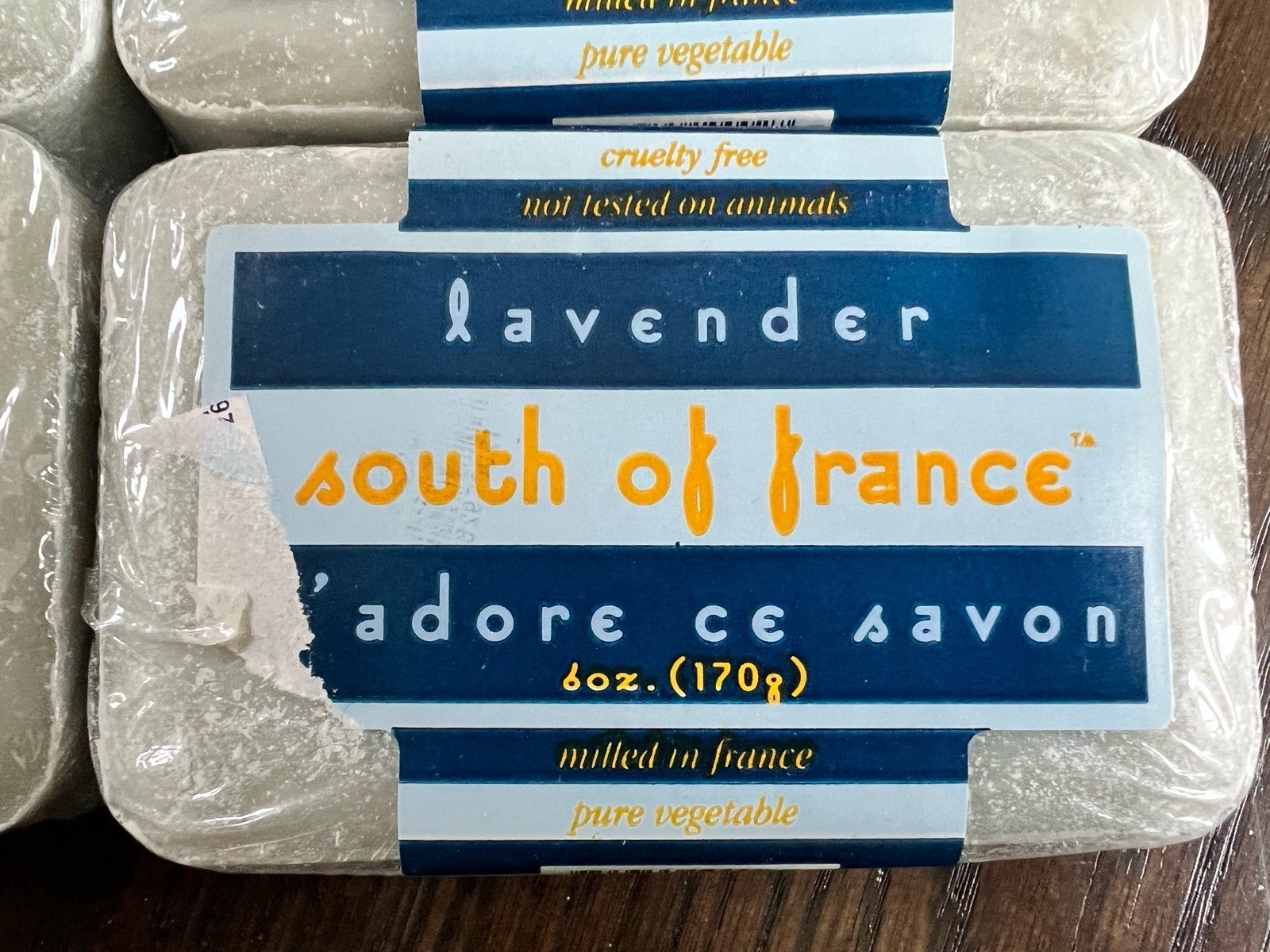 Lot Of 5 South Of France Lavender Milled Bar Soap 6 Oz J’ Adore Ce Savon