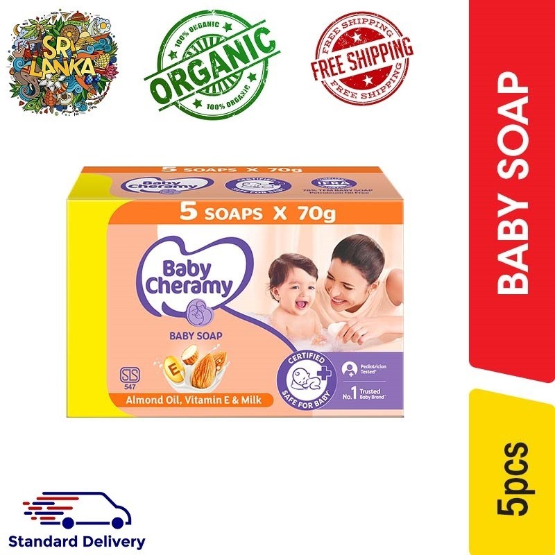 Herbal Baby Cheramy Natural Soap Regular Multi Pack Free Shipping 350g 5.00 pcs