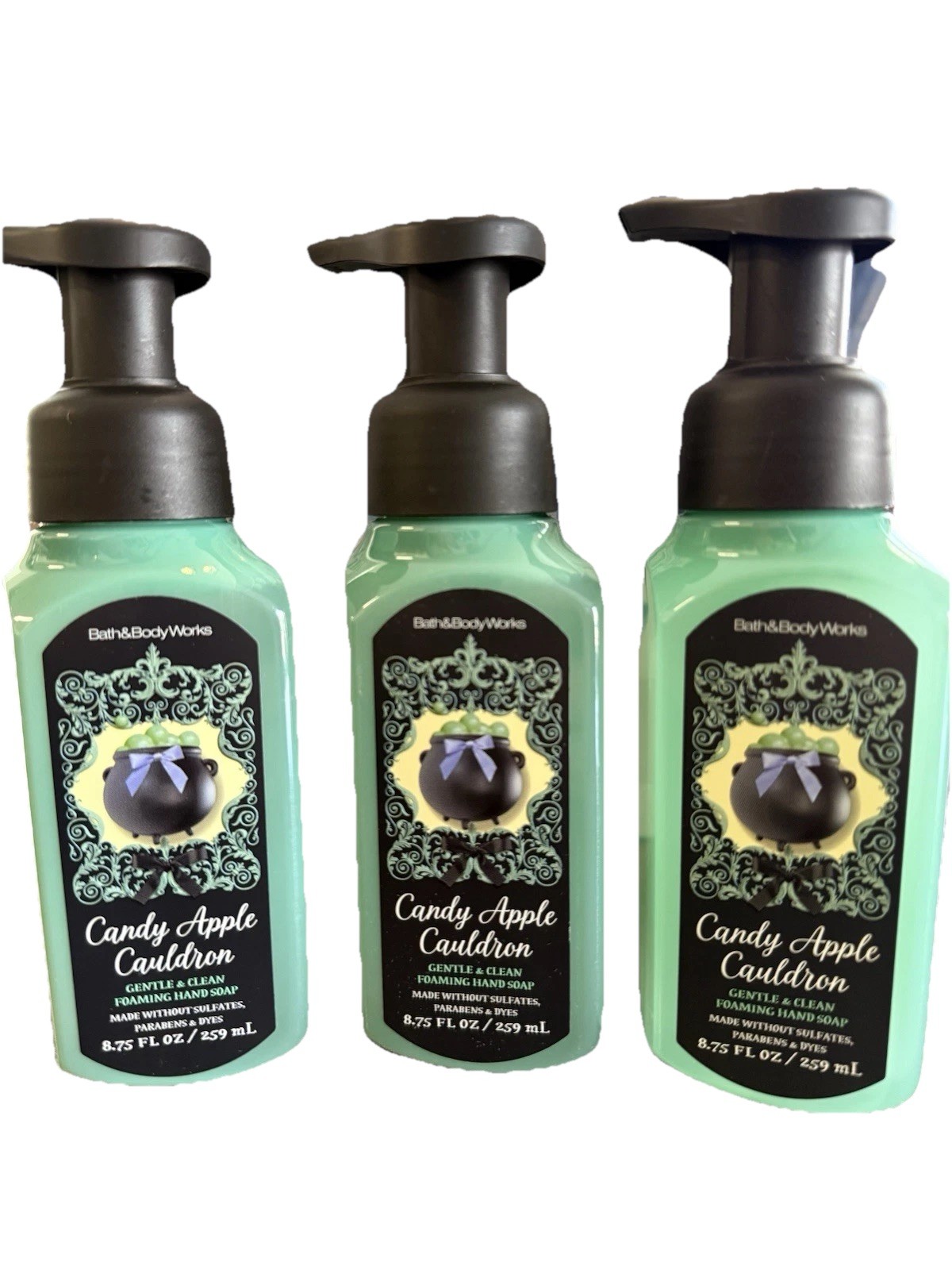 Set Of 6 Bath & Body Works NEW CANDY APPLE CAULDRON Foaming Hand Soap 8.75 Floz