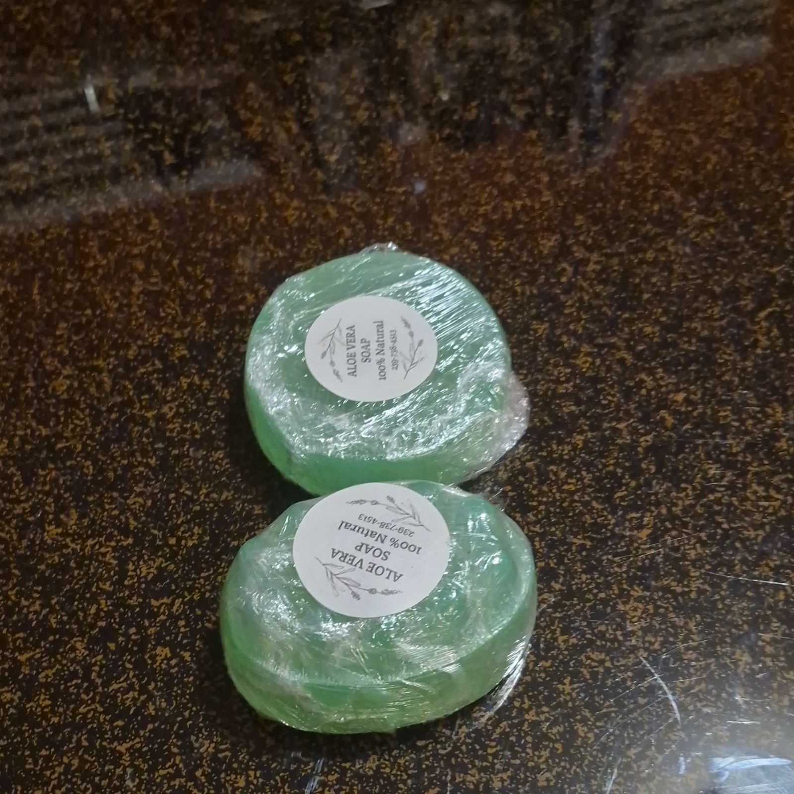 Natural Aloe Vera Soap Green Oval Bar Multipack 100g Body & Hands