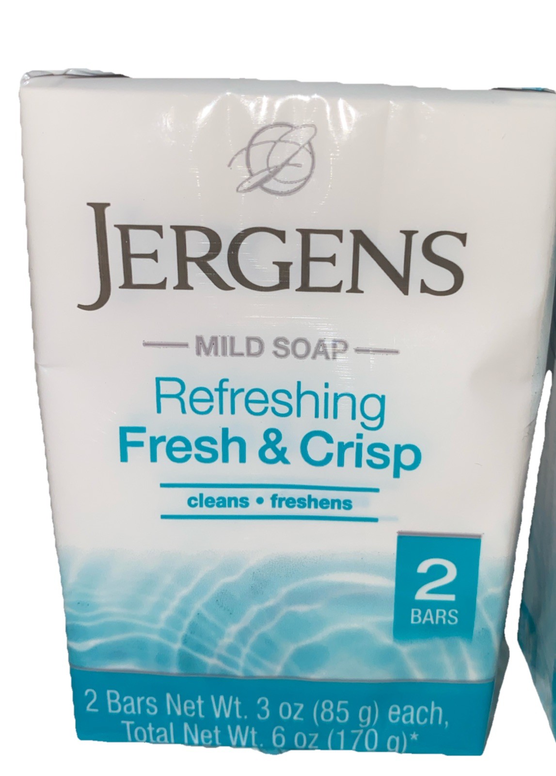 5x Lot Jergens Refreshing Fresh & Crisp Mild Soap 10 Bars Total New Sealed