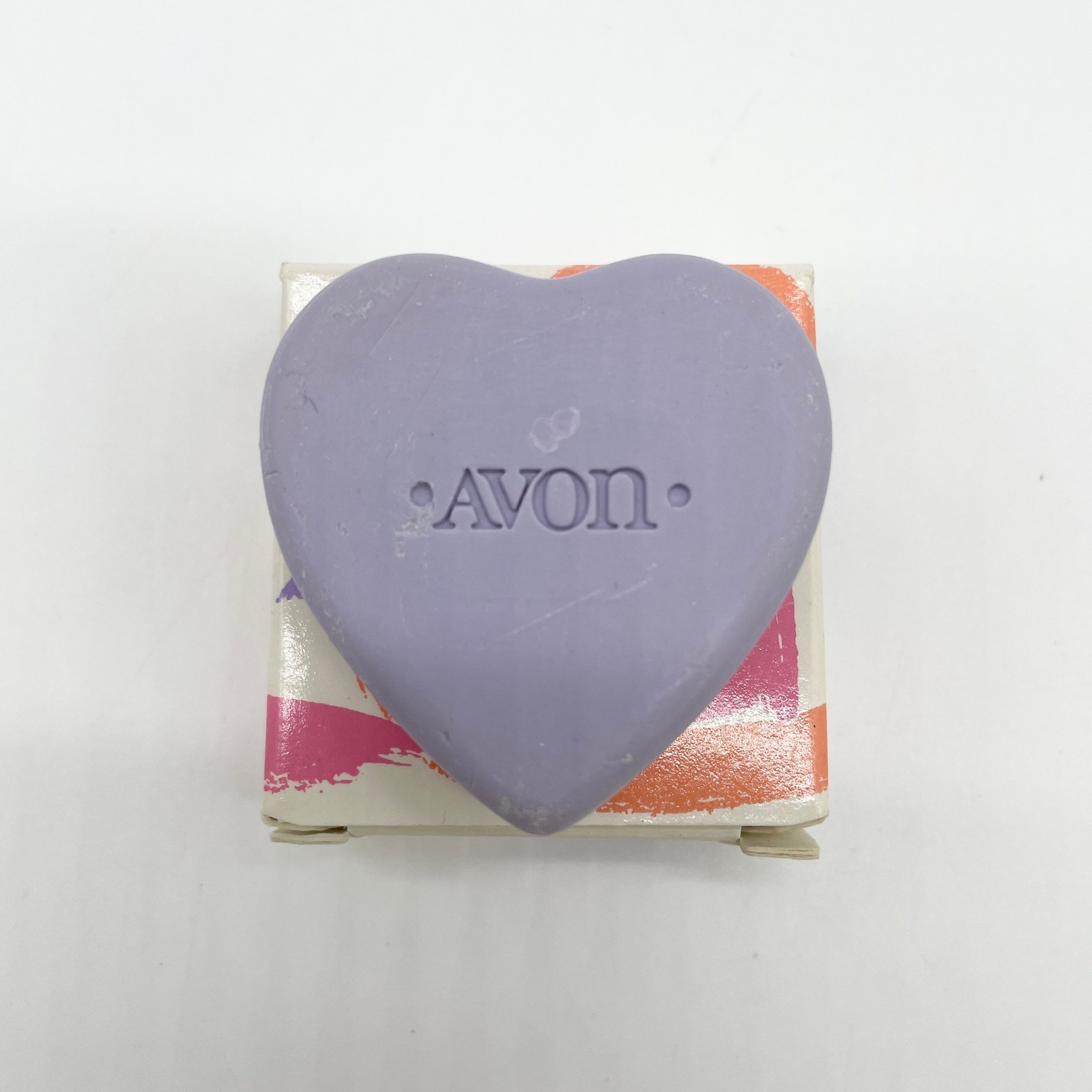 Vintage Avon Bath Soap Heart to Heart 1980s Hugs Kisses Sweetheart Valentines