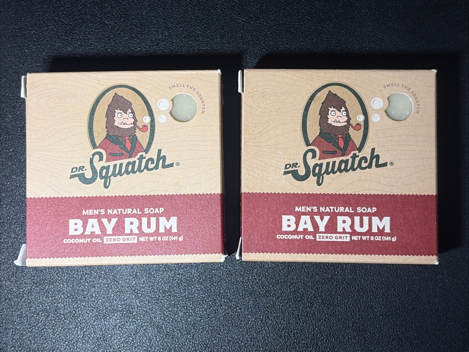 Dr. Squatch Bay Rum Natural Bar Soap for Men, 5 Oz – Pack of 2