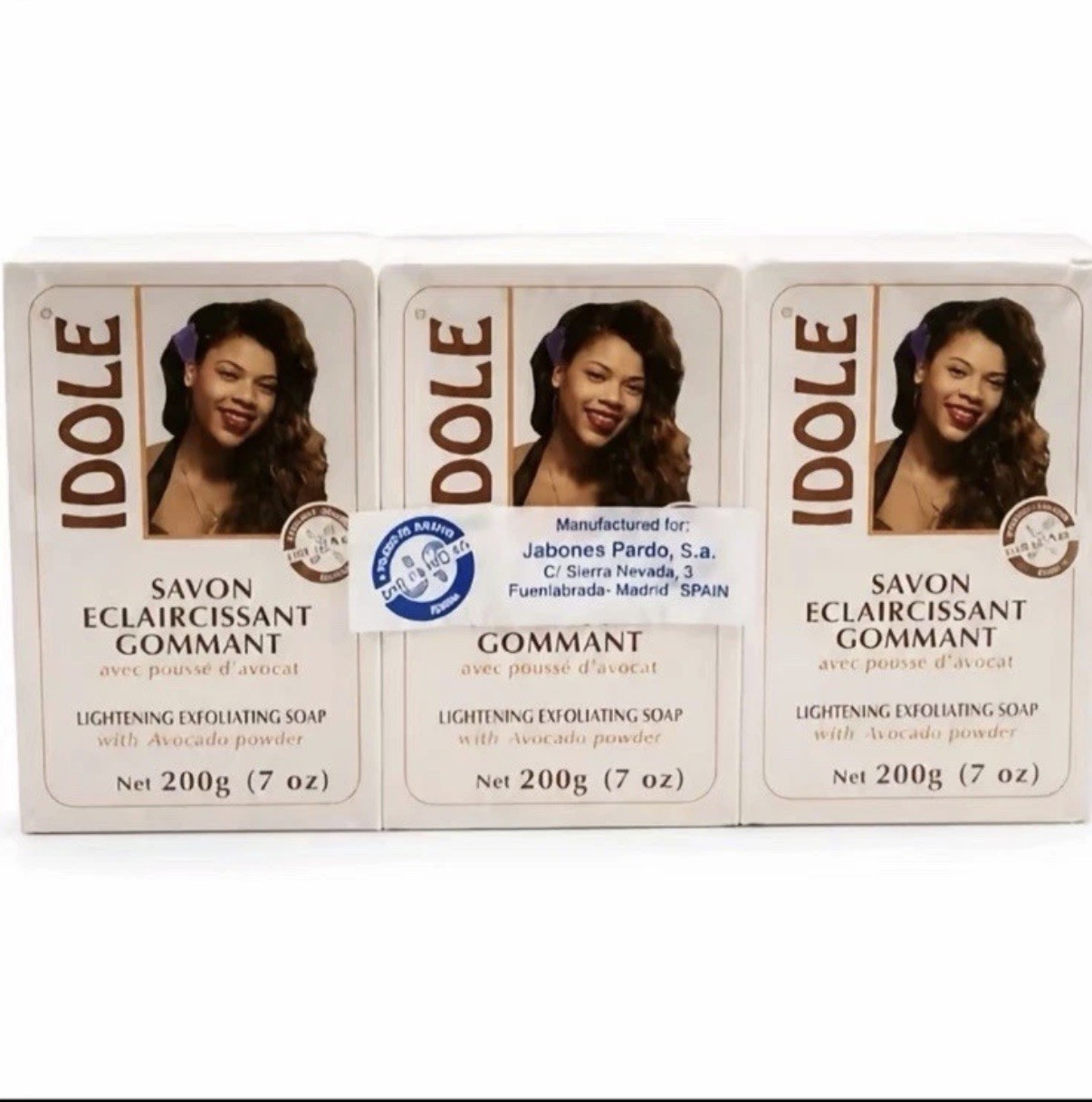 Soap idole gomant whit avocado 200g pack of 3