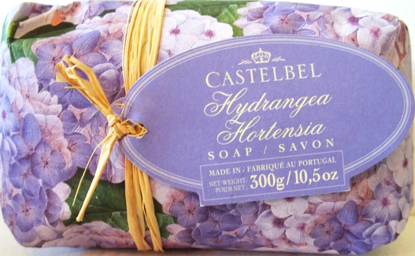 CASTELBEL Scented Bar Soap, HYDRANGEA, 10.5 oz/300 g, NEW x 2