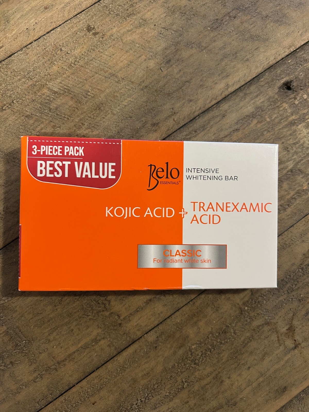 BELO Intensive Kojic & Tranexamic Acid Whitening Soap – 3pcs × 65g Fresh Stock