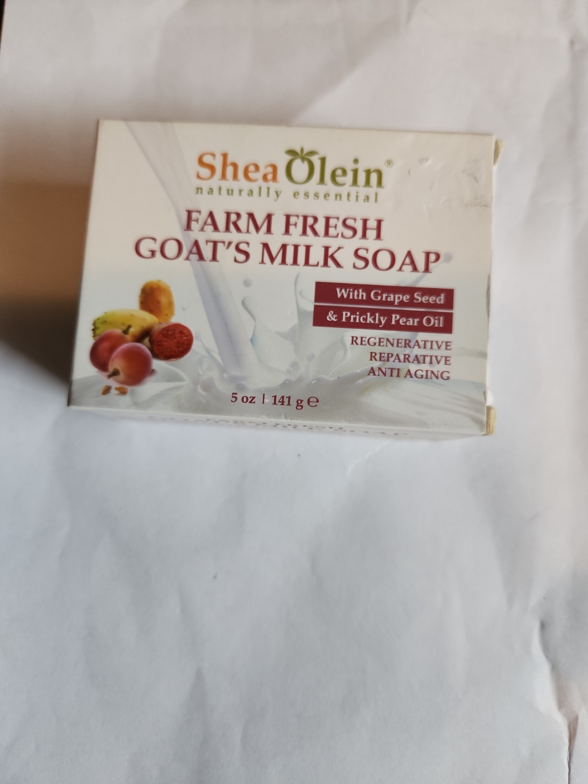 1 Bar – FARM FRESH GOAT’S MILK SOAP WITH GRAPE SEED & PRICKLY PEAR OIL
