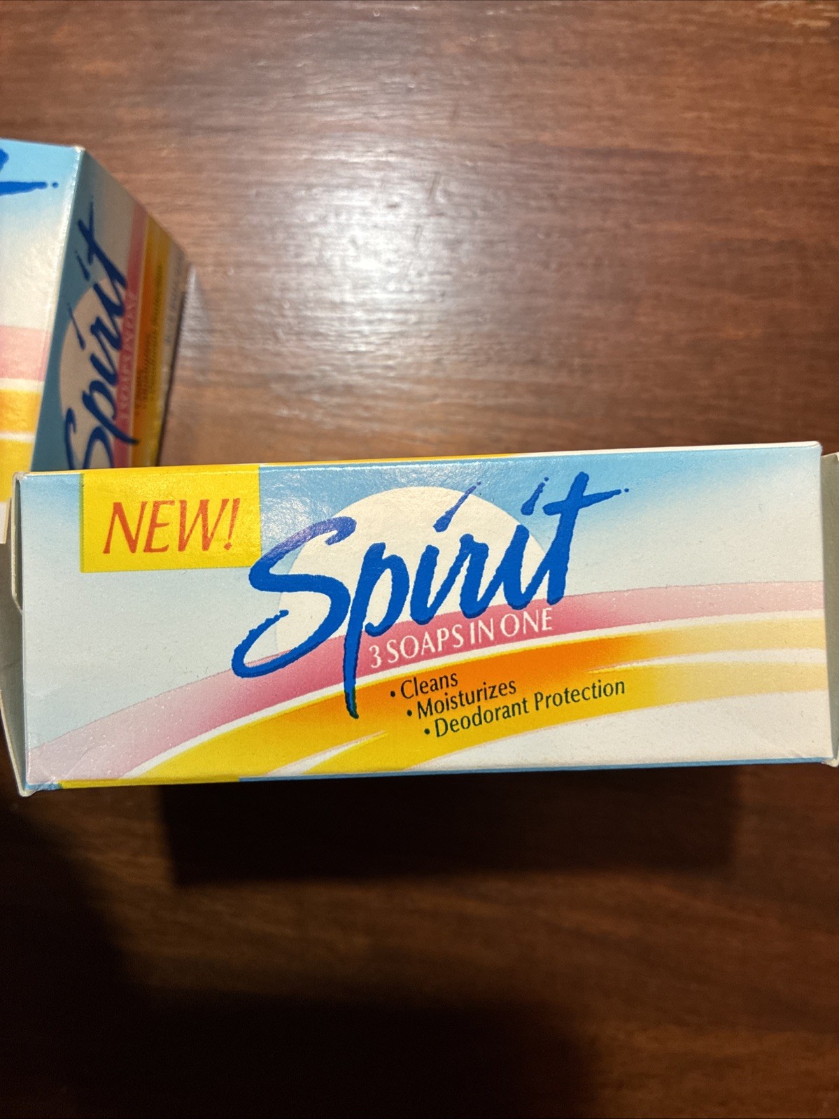 Lot Of 3 Vintage SPIRIT Bar Soap Blue Bath Size 4.5 Oz
