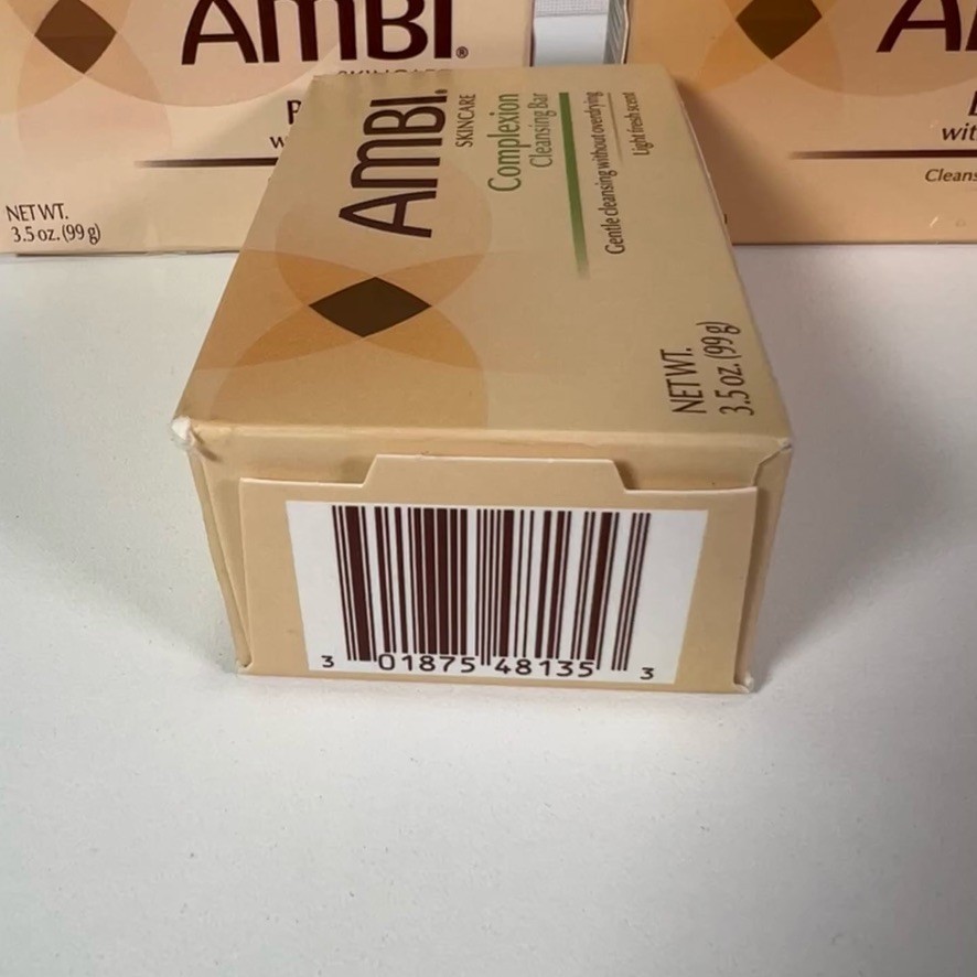 AMBI Cocoa Butter, Black Body Soap Complexion Cleansing Bar Bath Lot of (5x)