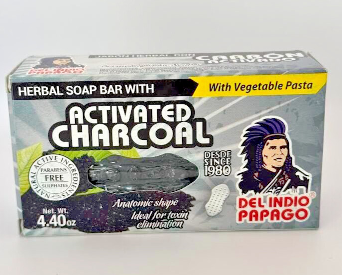 Del Indio Papago Activated Charcoal Soap | Deep Cleansing & Detoxifying