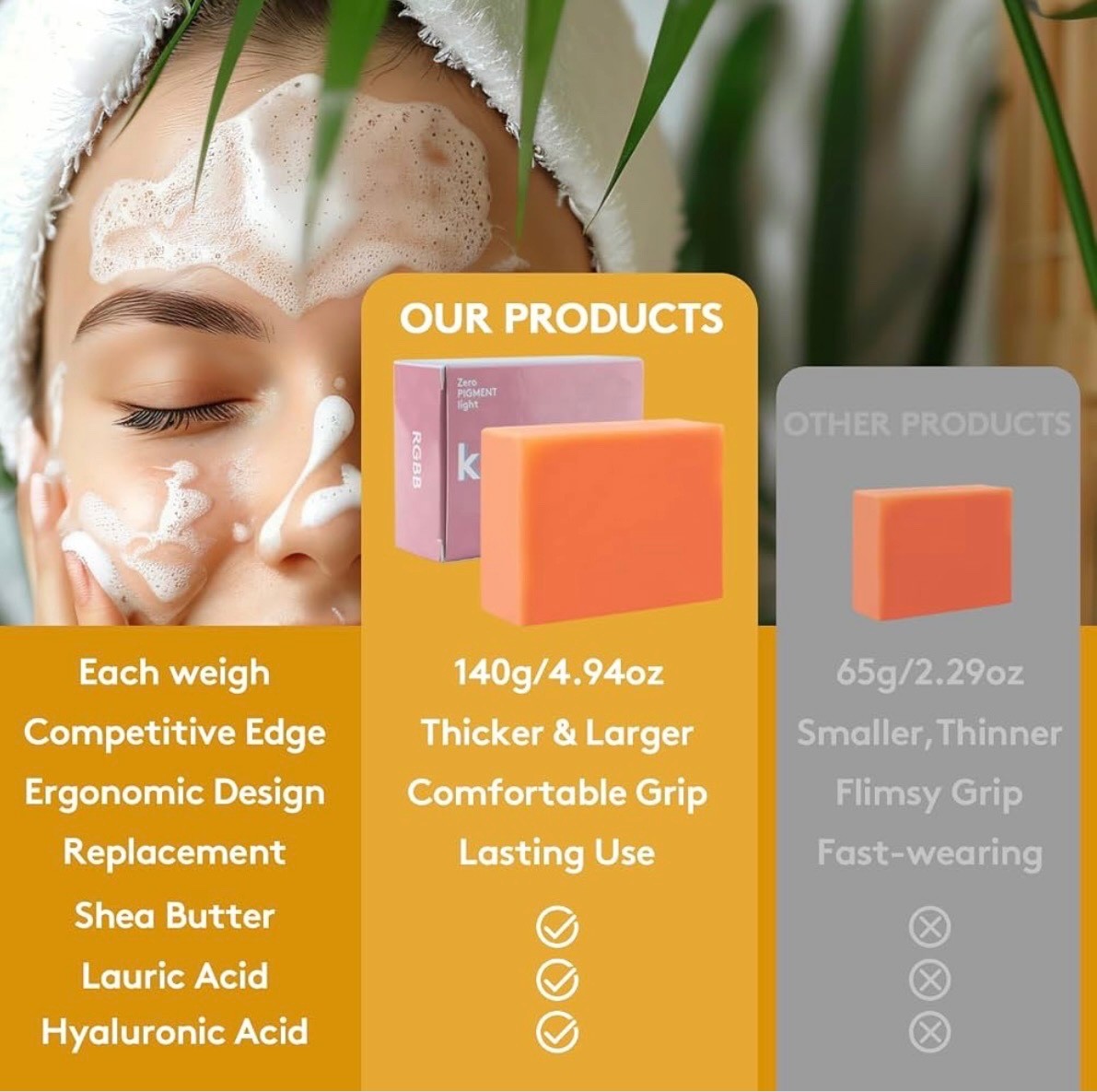 Kojic Acid Soap Skin Whitening Dark Spot Removal 3.53 oz x 4 Bars Exp: 07/2028