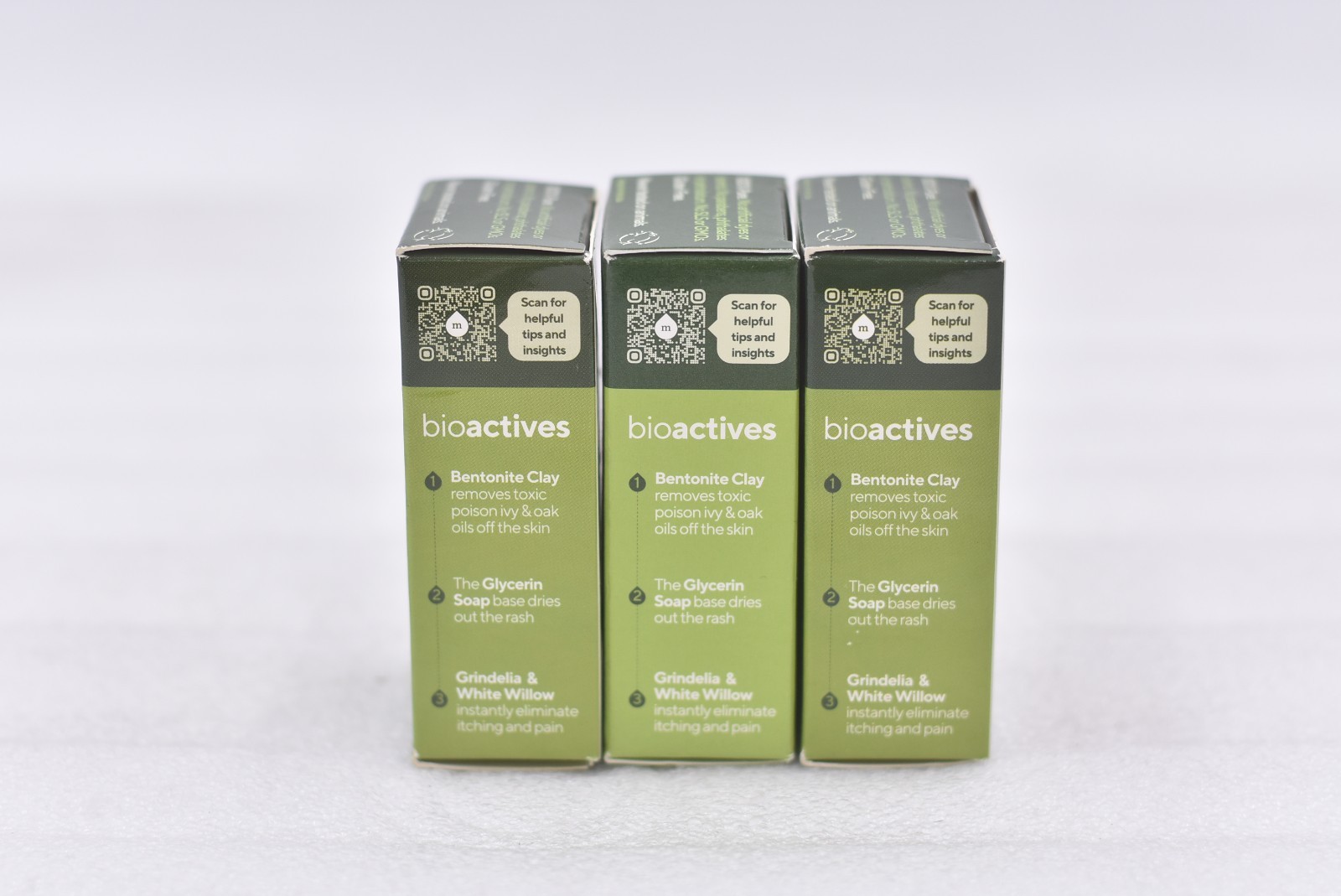 Lot of 3 Marie Originals The Bioactive Poison Ivy & Oak Soap 2.9oz