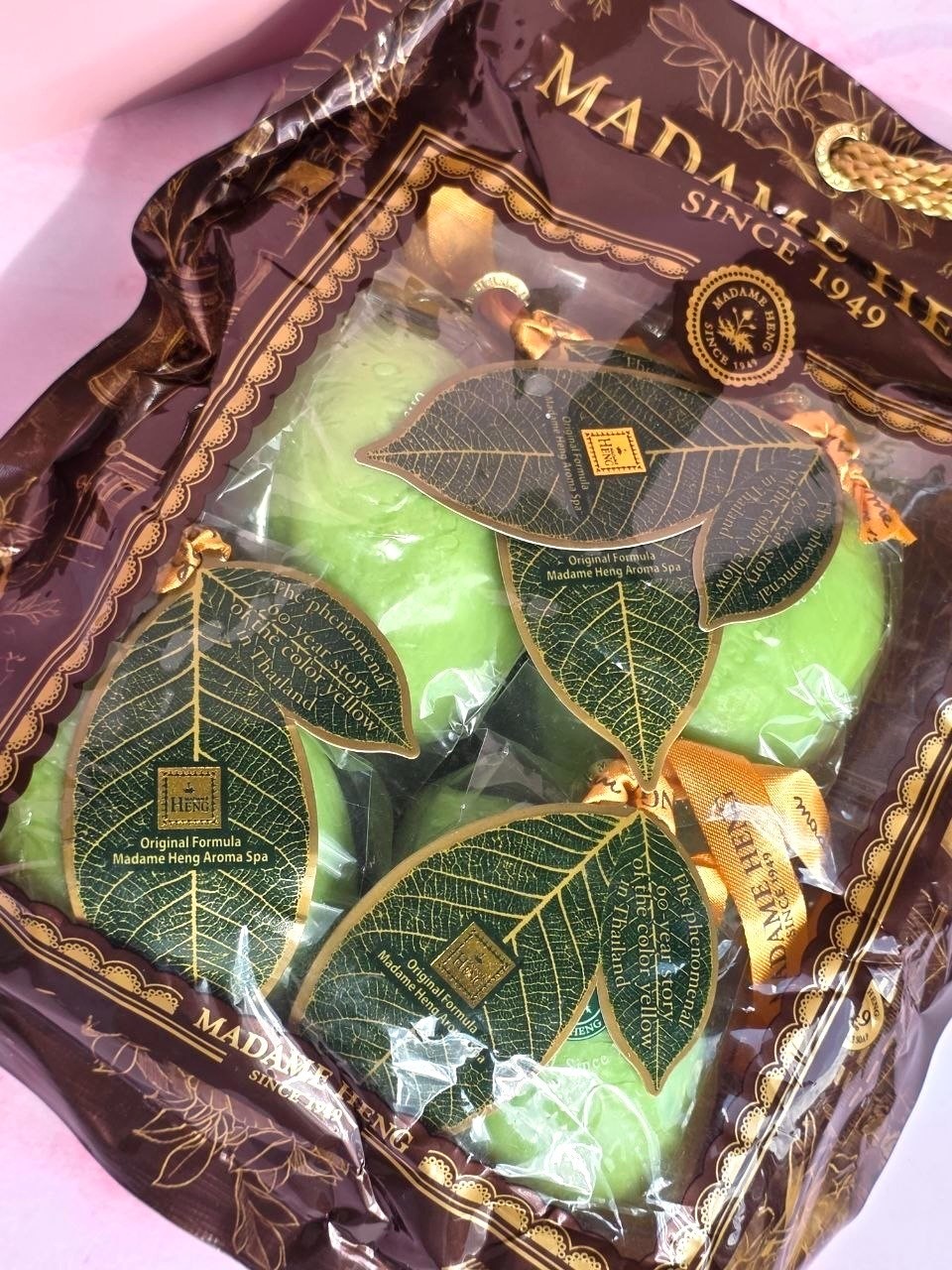 Madame Heng Lime Soap Set 4 x120g Bars Herbal Natural Thai Bath Soap NEW