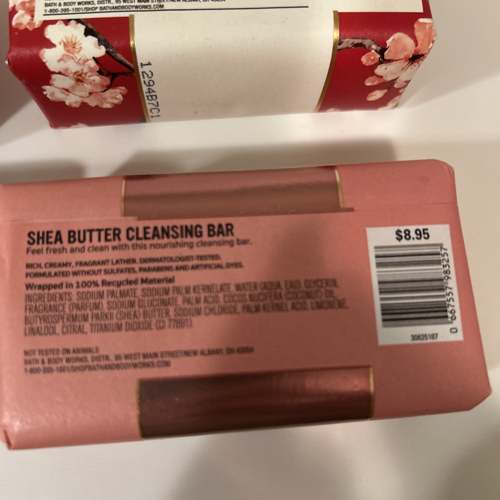Bath and Body Works Lot Of 4 5 Oz Shea Butter Cleansing Bars 141.75g Each Sealed