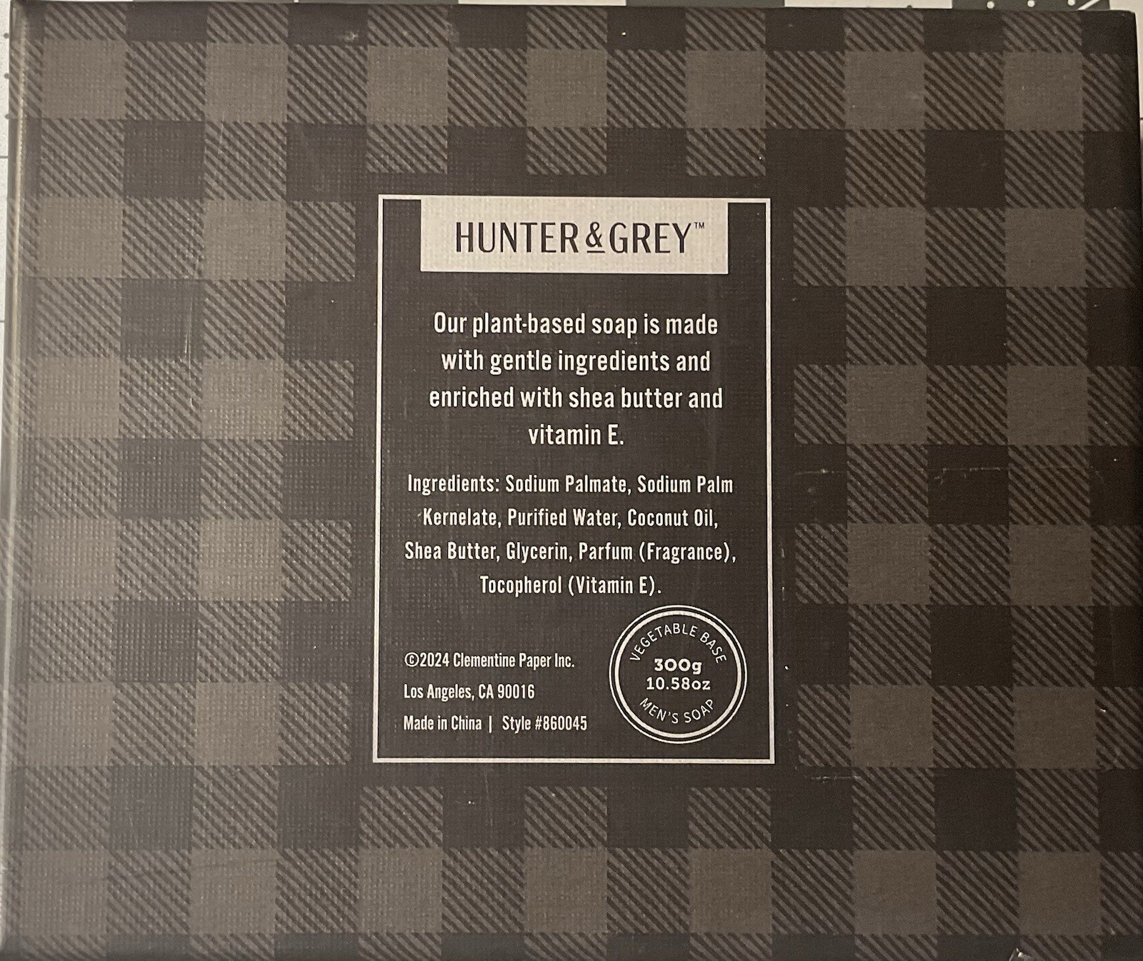 Hunter & Grey Men Bar Soap Giftset 2pcs Dark Amber & Spearmint Basil 10.58 Oz
