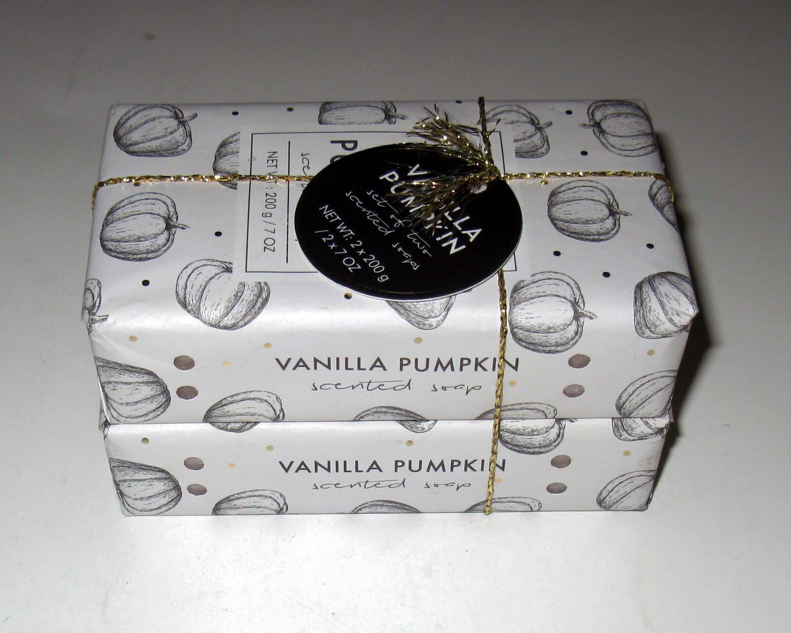 NEW 2 Pack Castelbel VANILLA PUMPKIN Scented Bar Soap 7 oz Autumn Holiday Fall
