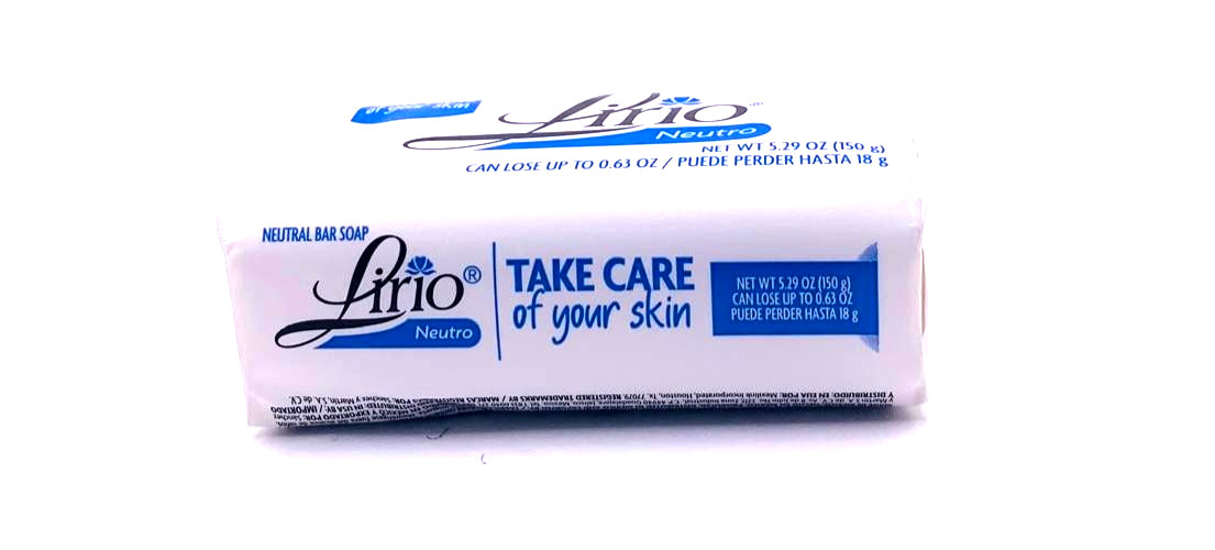 2-Pack Lirio Neutro Neutral Soap Bars 5.29 oz Each Daily Bath Soap