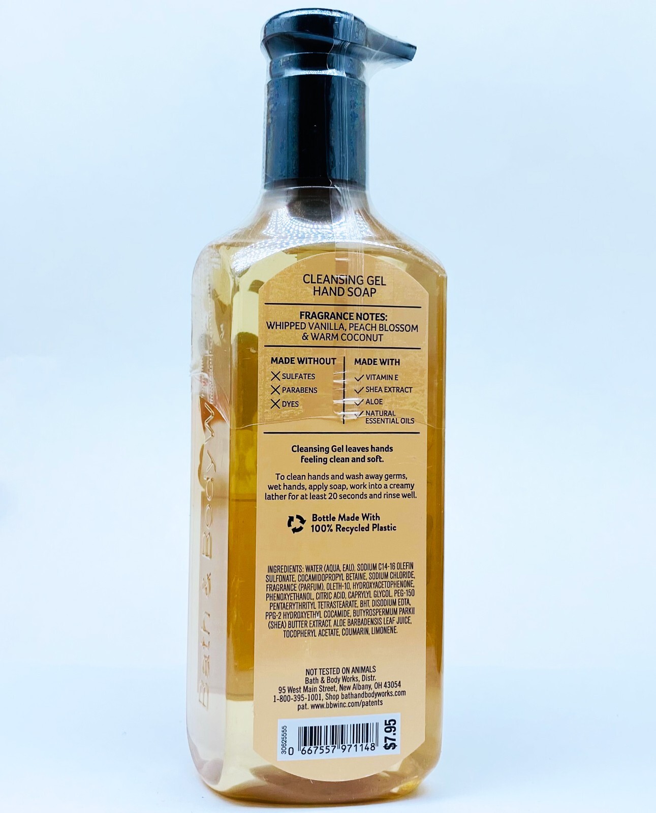 4 Bath & Body Works VANILLA COCONUT Cleansing Gel Hand Soap 8.0 oz