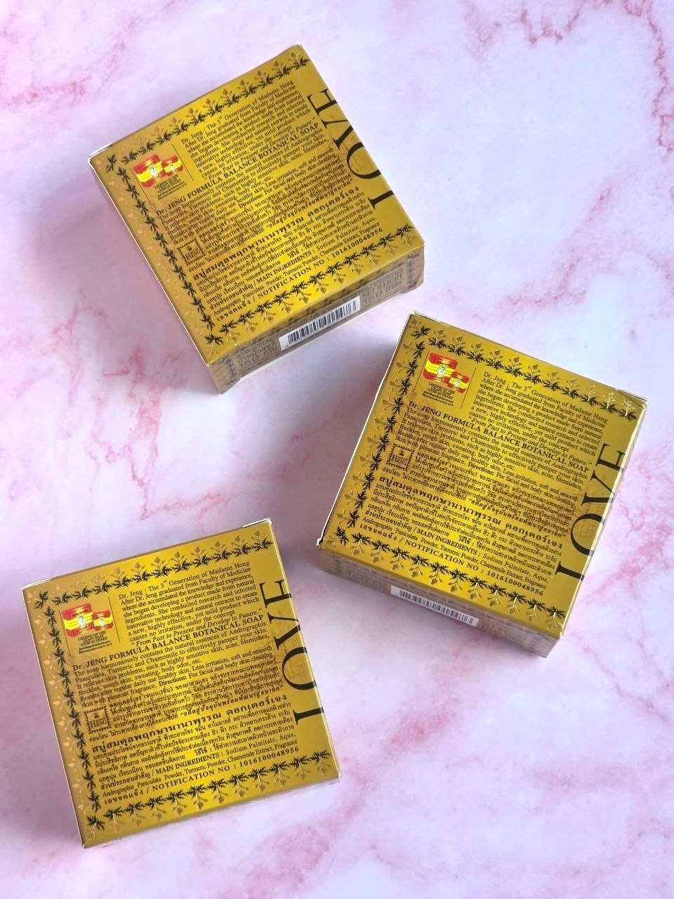Madame Heng Dr. Jeng Botanical Soap Set 3 x 150g Thailand Natural Balance