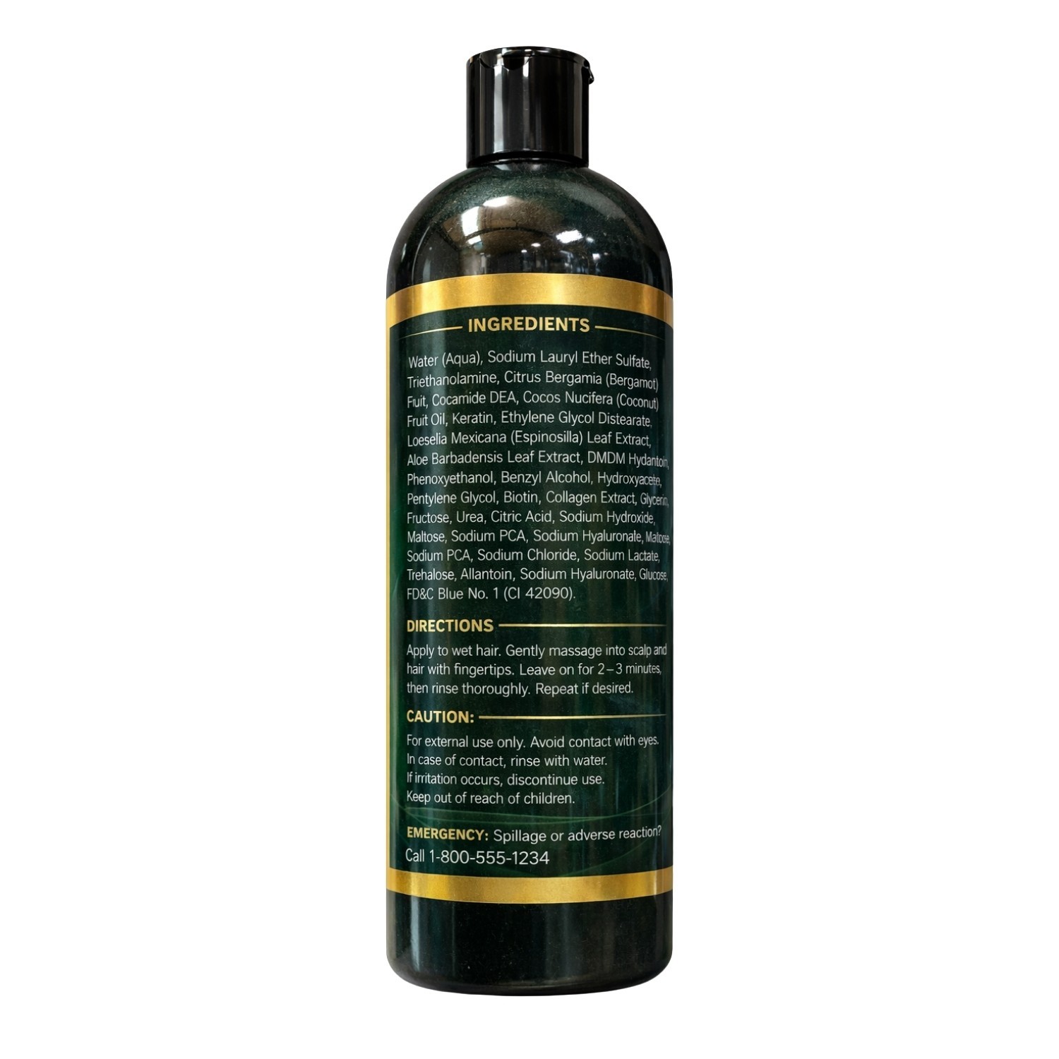 BERGAMOT BIOTIN ALOE VERA SHAMPOO UNISEX (1LT)-HAIR SHAMPOO-LIGHTWEIGHT
