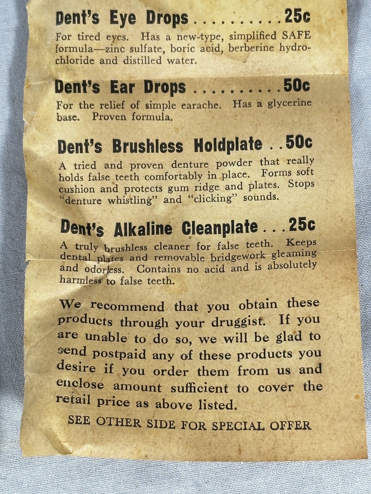 Antique Grandpa’s Wonder Pine Tar Toilet Soap Cincinnati Ohio Orig Paper Insert