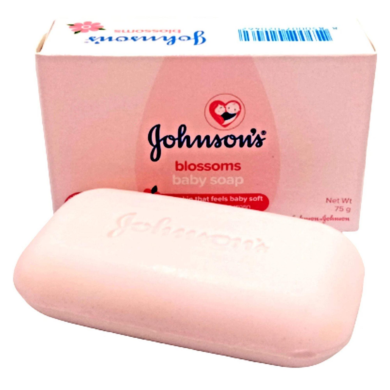 Johnson’s Blossoms Baby Soap Gentle Cleansing Bar for Baby Soft Skin 75 g