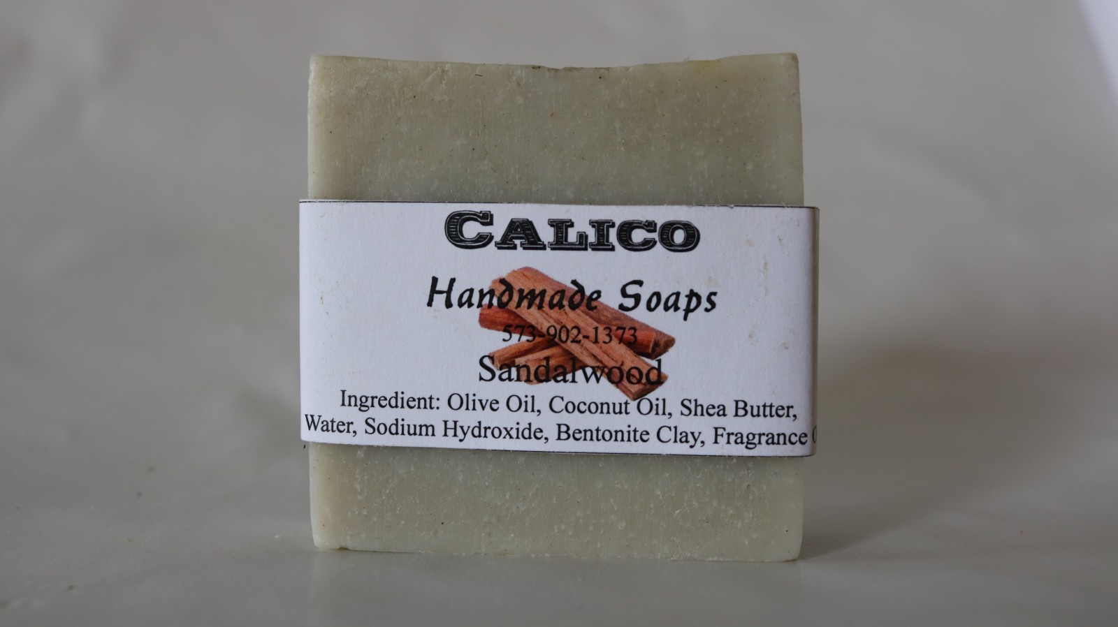Sandalwood Handmade Lye Soap- Sold by a Soap maker- for normal to dry skin