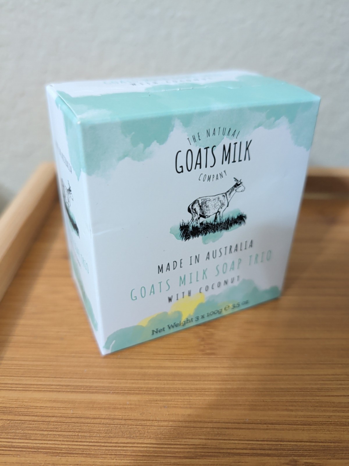 The Natural Goats Milk Company Bar Soap COCONUT 3 BARS Made in Australia