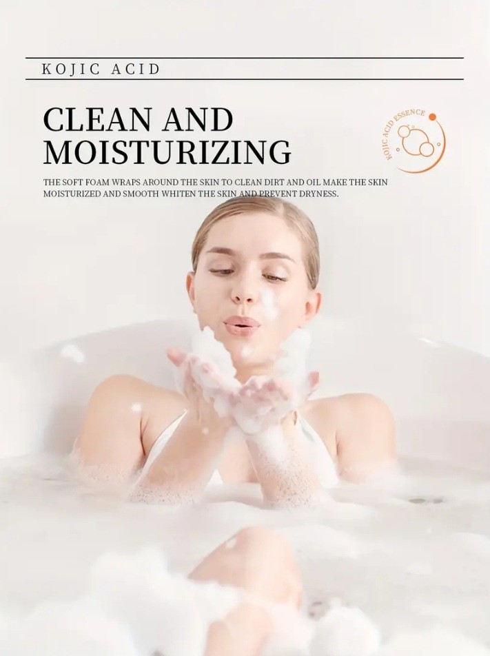 Kojic Acid Soap Skin Lightening Whitening with Vitamin C & Vitamin E 2Pcs