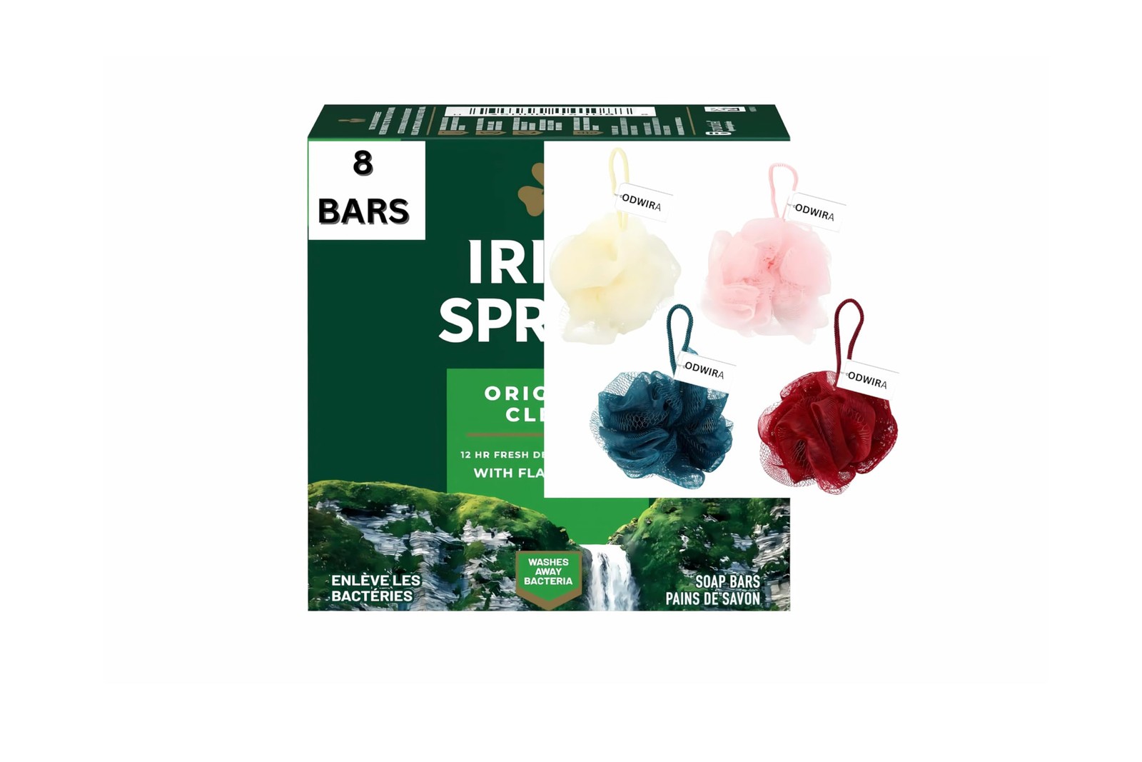 8-Pack Deodorant Irish Bar Soap, Mild for skin, 12 hours small fresh, Spring …
