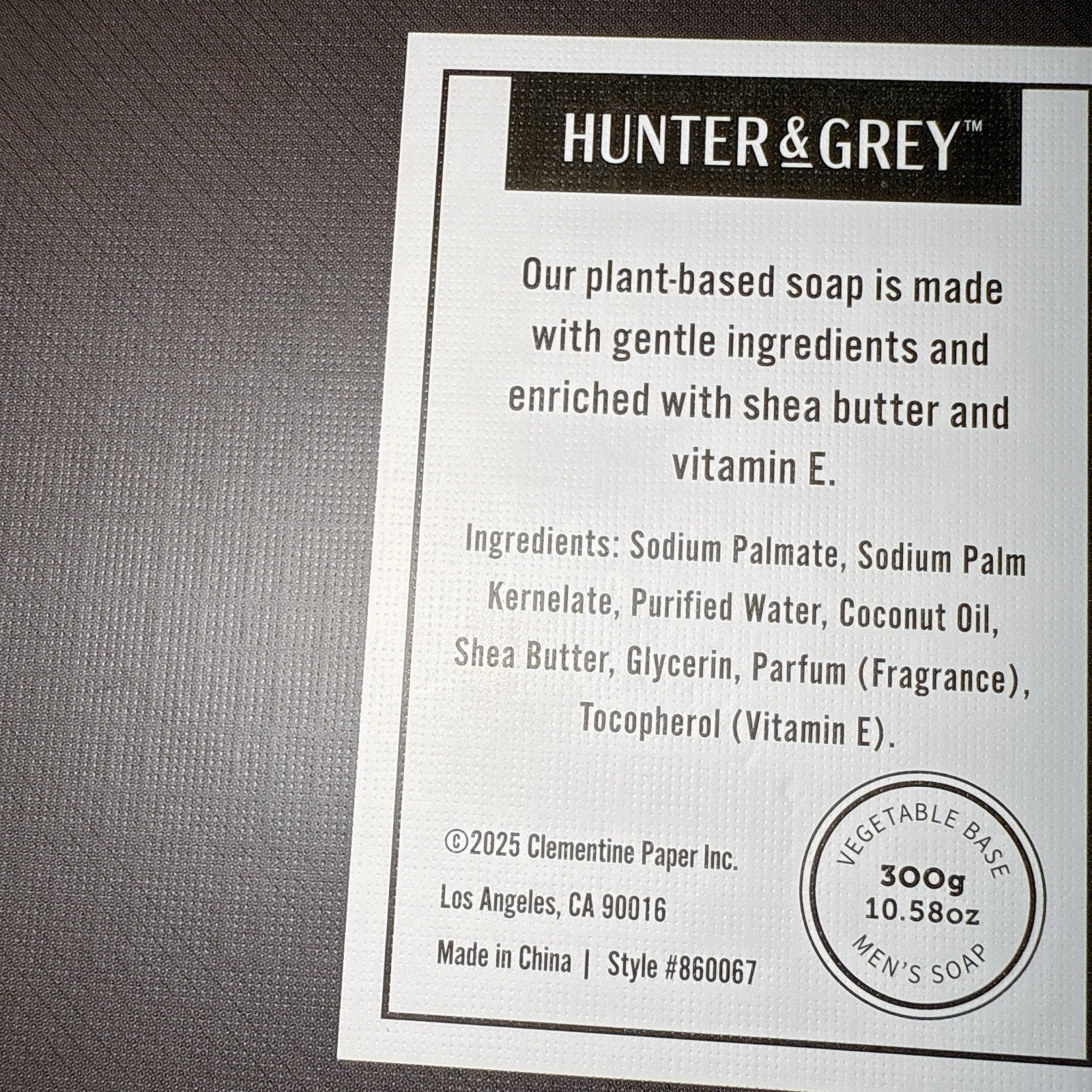 Hunter & Grey Men Bar Soap Set Giftset 2 Pcs BAY RUM & CEDARWOOD 10.58 Oz/ Each