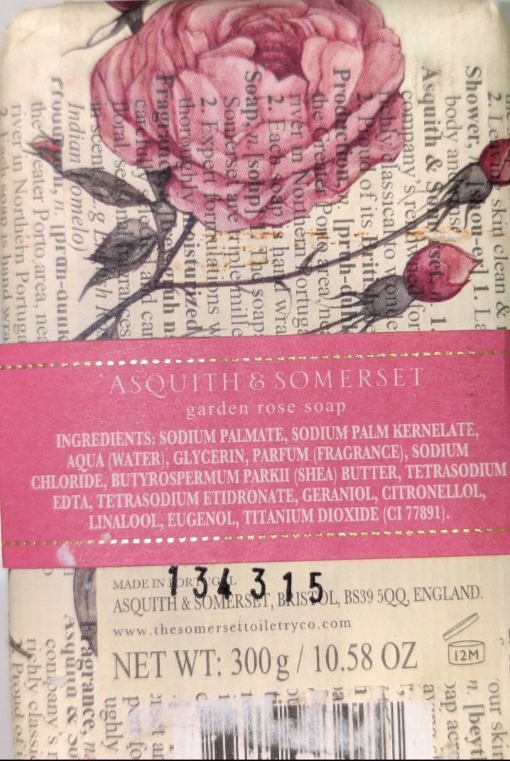 *Luxury Soap* Castelbel + Asquith & Somerset Rose Peony Almond-(4 BAR SOAP) Lot