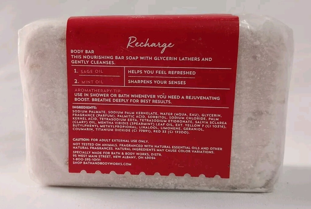 2X Bath & Body Works Aromatherapy Recharge Sage + Mint 8.8 Oz. Each Damaged