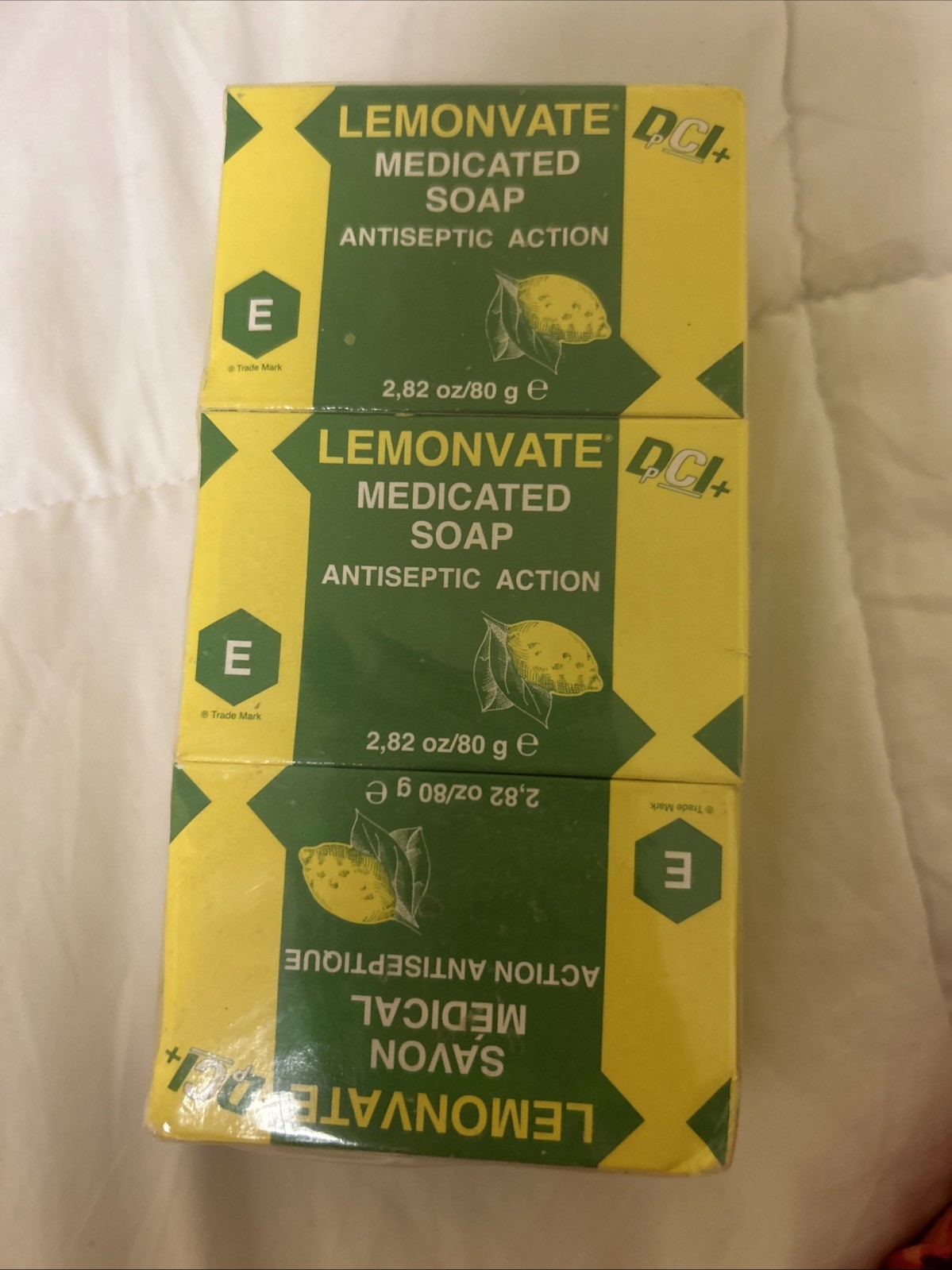 Original Lemonvate Body Bar Soap with Vitamin C Lemon Scent 80g 6 Bars