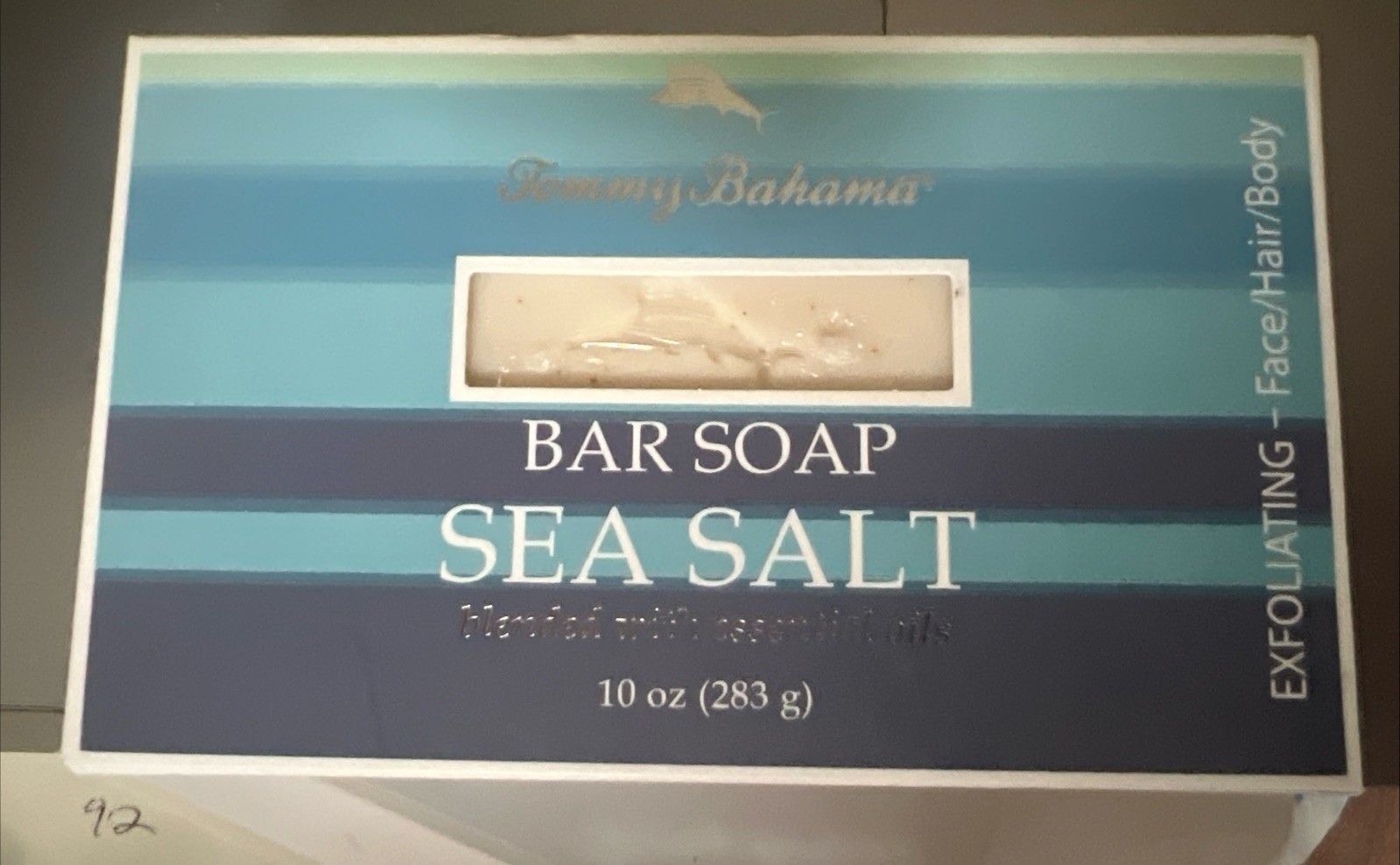 Tommy Bahama Bar Soap Sea Salt Exfoliating For Men ( Hair + Face + Body ) 10 Oz