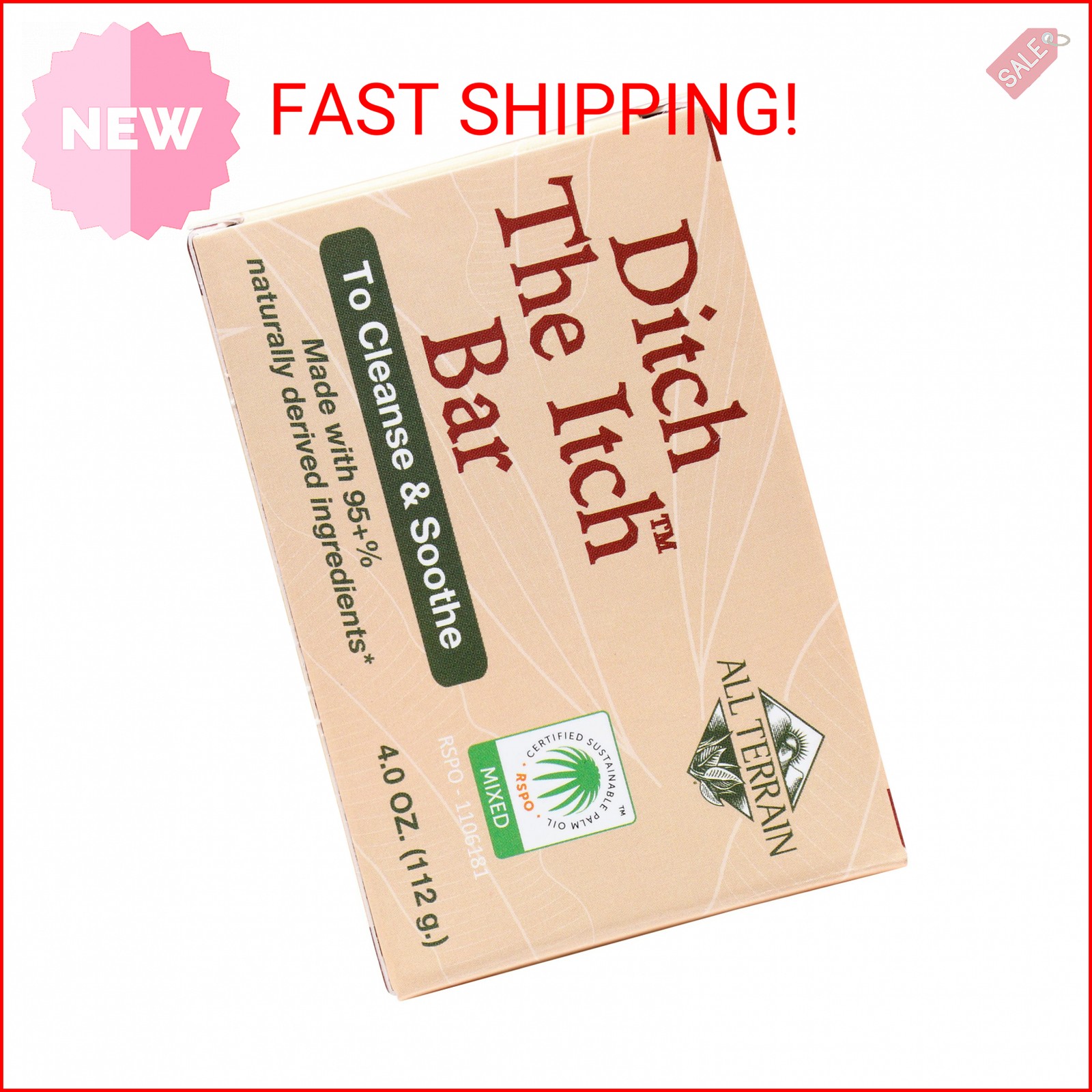 All Terrain Natural Ditch The Itch Outdoor Itch Relief Cleanse, Soothe and Nouri